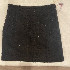 Forever 21 Black Sequin Mini Skirt